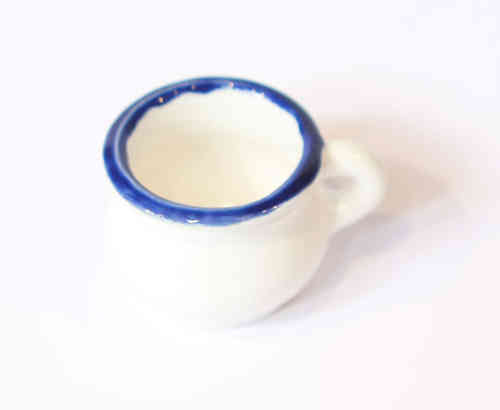 Keramik-Nachttöpfchen blau/weiß