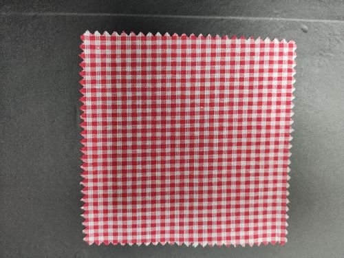 Textilzuschnitt  rot /weiß 12 x 12 cm 100 Stück